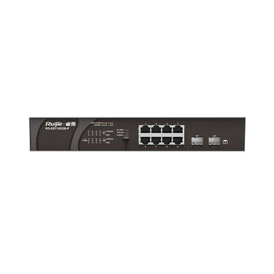 110 Вт питание 8-портный RG-ES110GD-P V2 RG-ES110GDS-P Гигабитный POE-сетевой коммутатор доступа