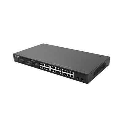 RG-ES126GS-LP24 100G Plug-and-Play POE Access Network Switch с двумя портами вверх по течению