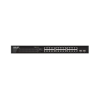 RG-ES126GS-LP24 100G Plug-and-Play POE Access Network Switch с двумя портами вверх по течению