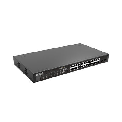 RG-ES126GS-LP24 100G Plug-and-Play POE Access Network Switch с двумя портами вверх по течению